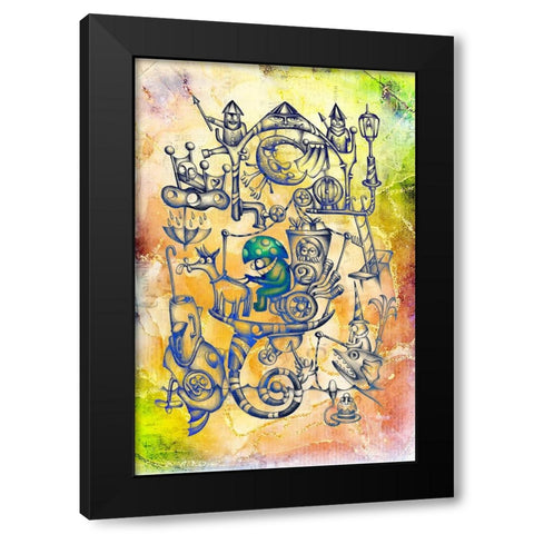 A gray mushroom cabbie No. 3 Black Modern Wood Framed Art Print with Double Matting by Kulik, Rafal