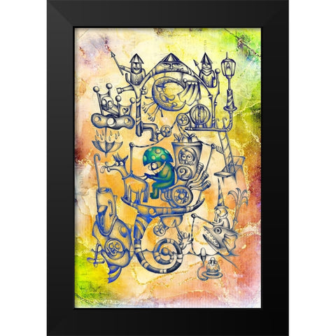 A gray mushroom cabbie No. 3 Black Modern Wood Framed Art Print by Kulik, Rafal