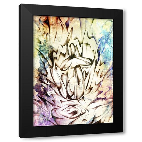 The blow flower art Black Modern Wood Framed Art Print with Double Matting by Kulik, Rafal