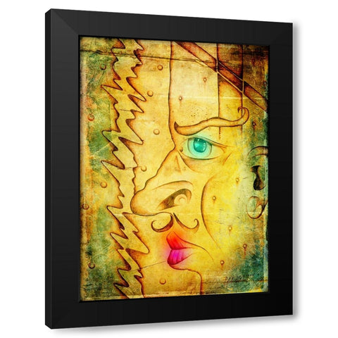 Gangsta man 1 Black Modern Wood Framed Art Print with Double Matting by Kulik, Rafal