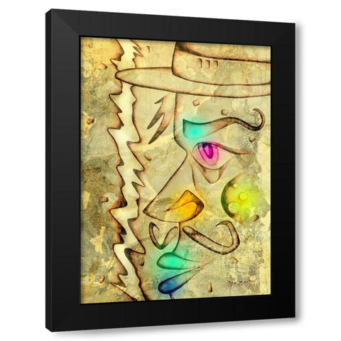 Gangsta man 2 Black Modern Wood Framed Art Print with Double Matting by Kulik, Rafal
