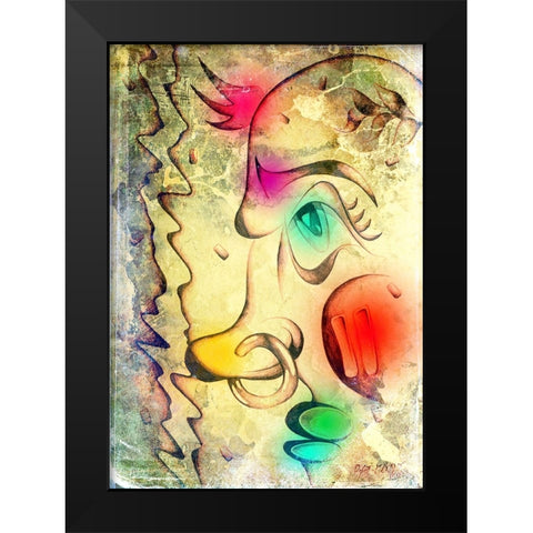 Gangsta man 3 Black Modern Wood Framed Art Print by Kulik, Rafal