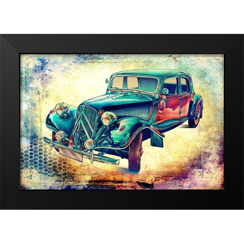Vintage car 5 Black Modern Wood Framed Art Print by Kulik, Rafal