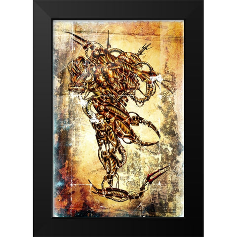 Tekton 28 cyborg Black Modern Wood Framed Art Print by Kulik, Rafal