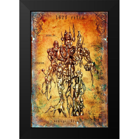 Soldier A.D. 1920 Black Modern Wood Framed Art Print by Kulik, Rafal