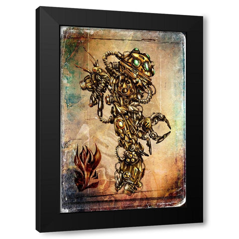 Safety uniform Black Modern Wood Framed Art Print with Double Matting by Kulik, Rafal