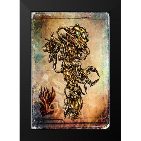 Safety uniform Black Modern Wood Framed Art Print by Kulik, Rafal