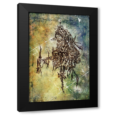 Alien odl fashion Black Modern Wood Framed Art Print by Kulik, Rafal