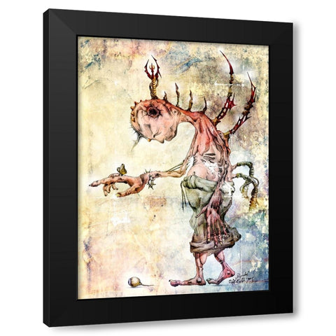 Dont look there - fantasy Black Modern Wood Framed Art Print by Kulik, Rafal