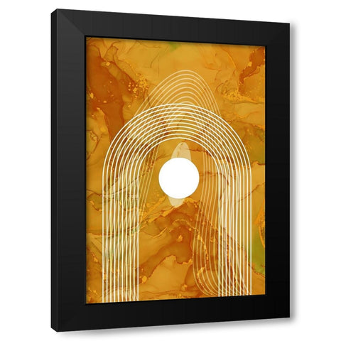 Boho art 2 Black Modern Wood Framed Art Print with Double Matting by Kulik, Rafal