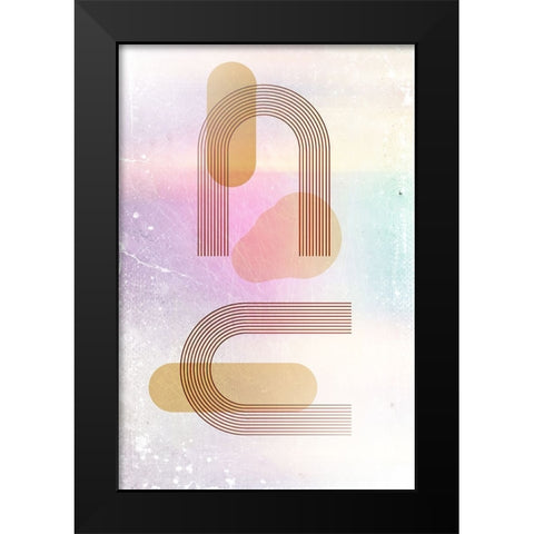 Boho art 4 Black Modern Wood Framed Art Print by Kulik, Rafal