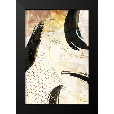 Boho art 10 Black Modern Wood Framed Art Print by Kulik, Rafal