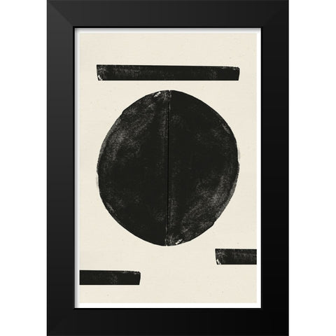 Zen Nr3 Black Modern Wood Framed Art Print by The Miuus Studio