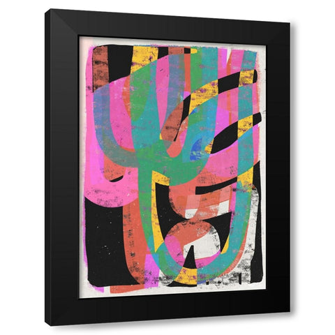 Junge (Party) Black Modern Wood Framed Art Print by Treechild