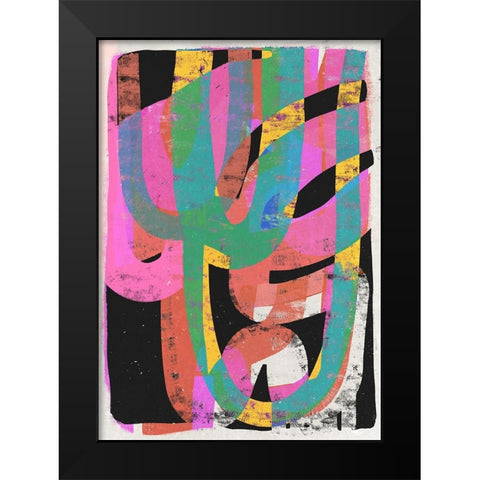 Junge (Party) Black Modern Wood Framed Art Print by Treechild