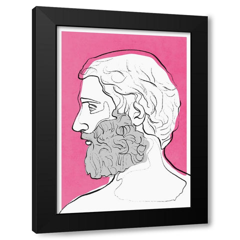 Aares Black Modern Wood Framed Art Print by Treechild