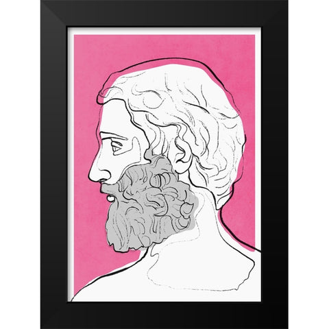 Aares Black Modern Wood Framed Art Print by Treechild