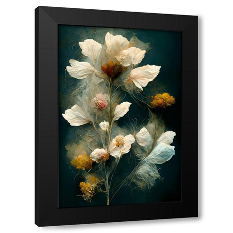 As Time Goes By Black Modern Wood Framed Art Print with Double Matting by Treechild