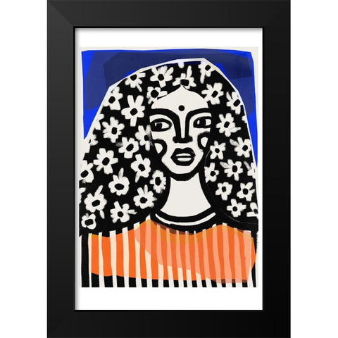 Before You Go Black Modern Wood Framed Art Print by Treechild
