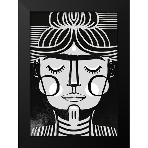 Dreaming Frida Black Modern Wood Framed Art Print by Treechild