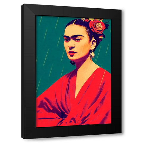 Enjoy Every Moment Black Modern Wood Framed Art Print by Treechild