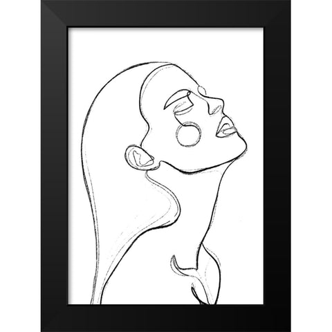 The Heat Black Modern Wood Framed Art Print by Treechild