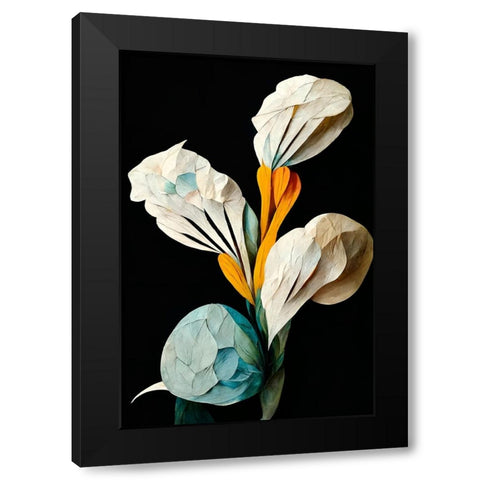 Galodia Black Modern Wood Framed Art Print with Double Matting by Treechild