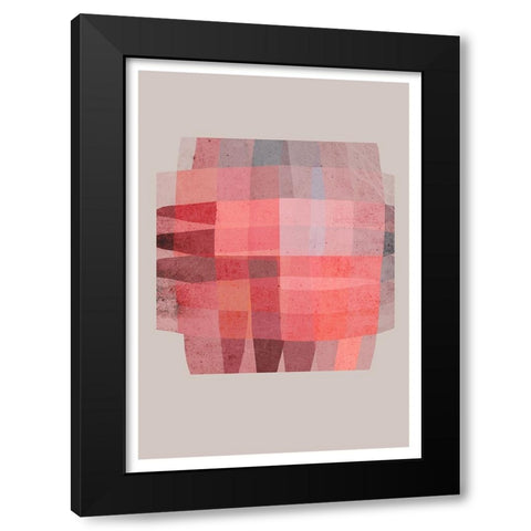 Knotted Black Modern Wood Framed Art Print with Double Matting by Treechild