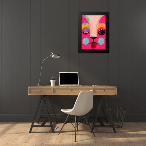 Neon! Black Modern Wood Framed Art Print by Treechild