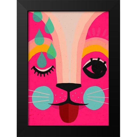 Neon! Black Modern Wood Framed Art Print by Treechild