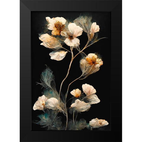 Dry Sagittaria Black Modern Wood Framed Art Print by Treechild