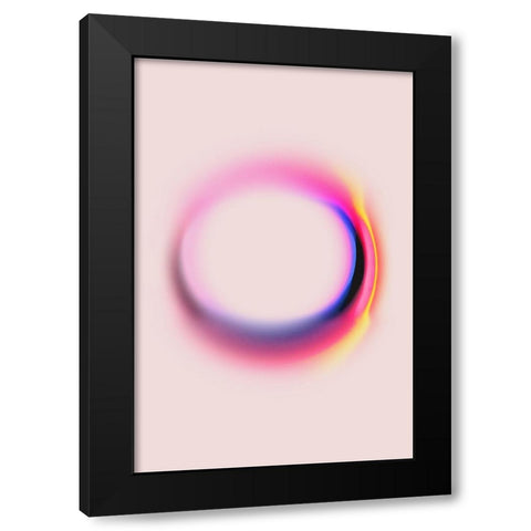 Space No 2 Black Modern Wood Framed Art Print with Double Matting by Treechild