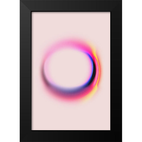 Space No 2 Black Modern Wood Framed Art Print by Treechild