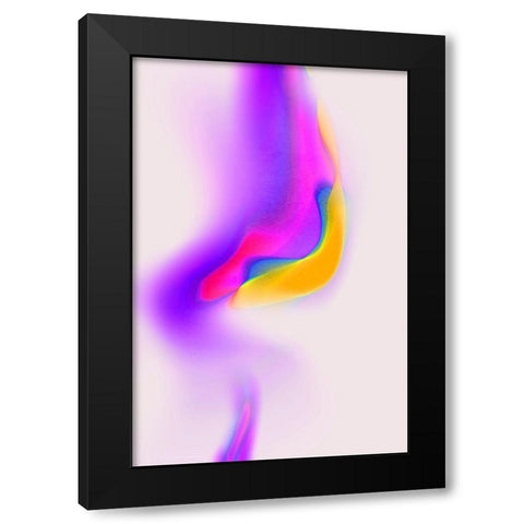 Space No 1 Black Modern Wood Framed Art Print by Treechild