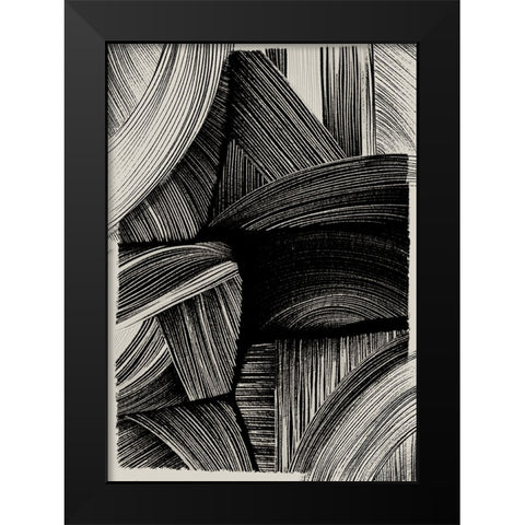 Straw No 1 Black Modern Wood Framed Art Print by Treechild