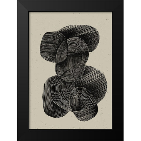 Straw No 2 Black Modern Wood Framed Art Print by Treechild