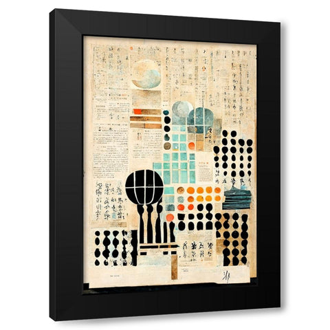 The Formula Black Modern Wood Framed Art Print by Treechild