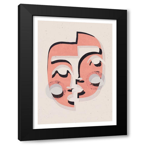 The Mask (Light) Black Modern Wood Framed Art Print by Treechild
