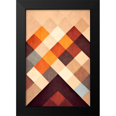 The Pyramid Black Modern Wood Framed Art Print by Treechild