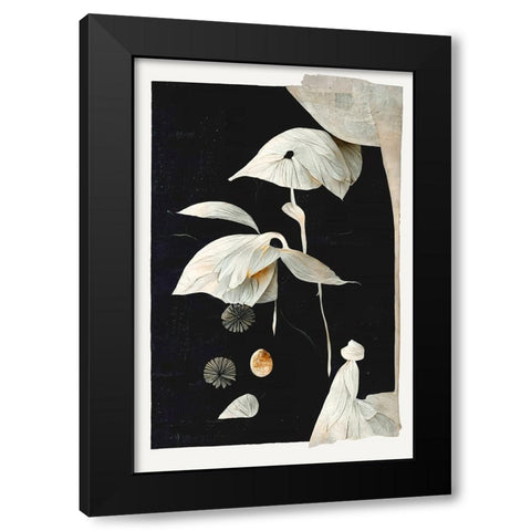 The Seed Black Modern Wood Framed Art Print by Treechild