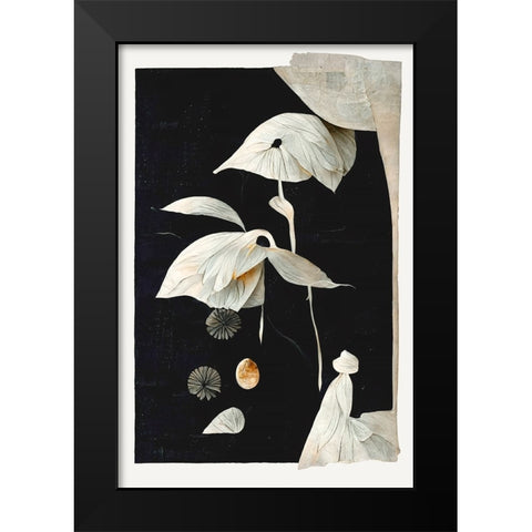 The Seed Black Modern Wood Framed Art Print by Treechild