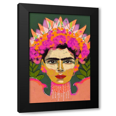 The Sense Of Colors Black Modern Wood Framed Art Print with Double Matting by Treechild
