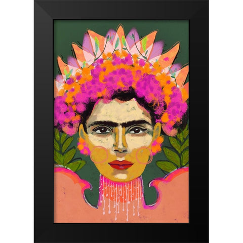 The Sense Of Colors Black Modern Wood Framed Art Print by Treechild