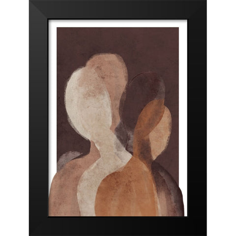 The Unknown Black Modern Wood Framed Art Print by Treechild