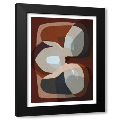 Trio Black Modern Wood Framed Art Print with Double Matting by Treechild
