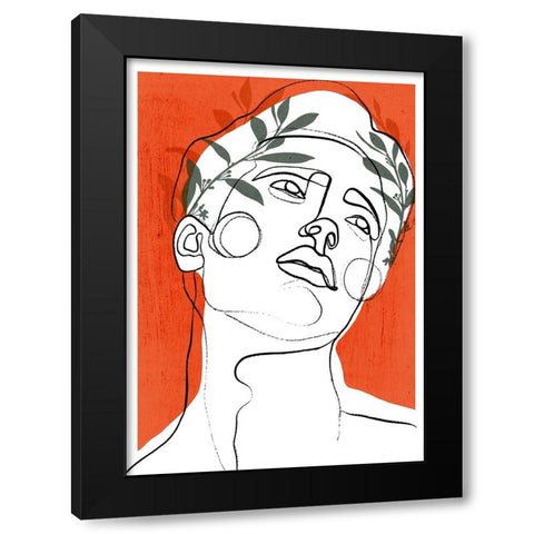 Young Cesar Black Modern Wood Framed Art Print with Double Matting by Treechild