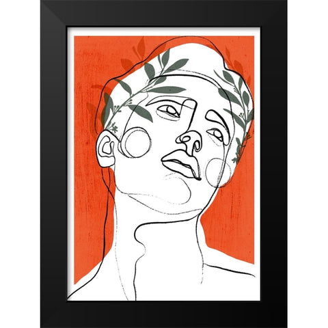Young Cesar Black Modern Wood Framed Art Print by Treechild