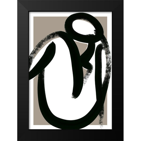 Closer Black Modern Wood Framed Art Print by Treechild