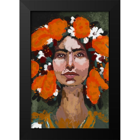 The Power Of Thoughts Black Modern Wood Framed Art Print by Treechild