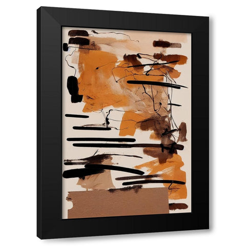 Rusty Machine Black Modern Wood Framed Art Print by Treechild